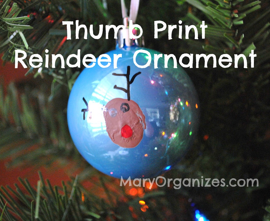 reindeer thumbprint ornaments