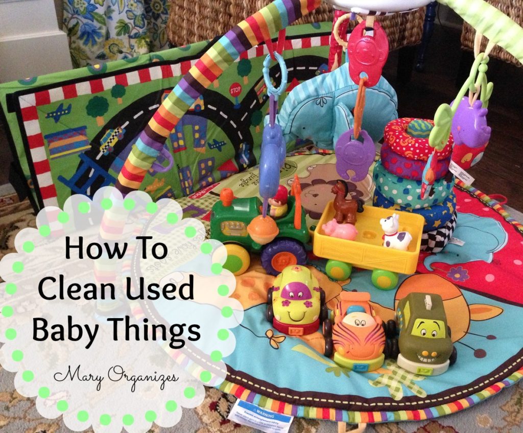 How to clean used baby things