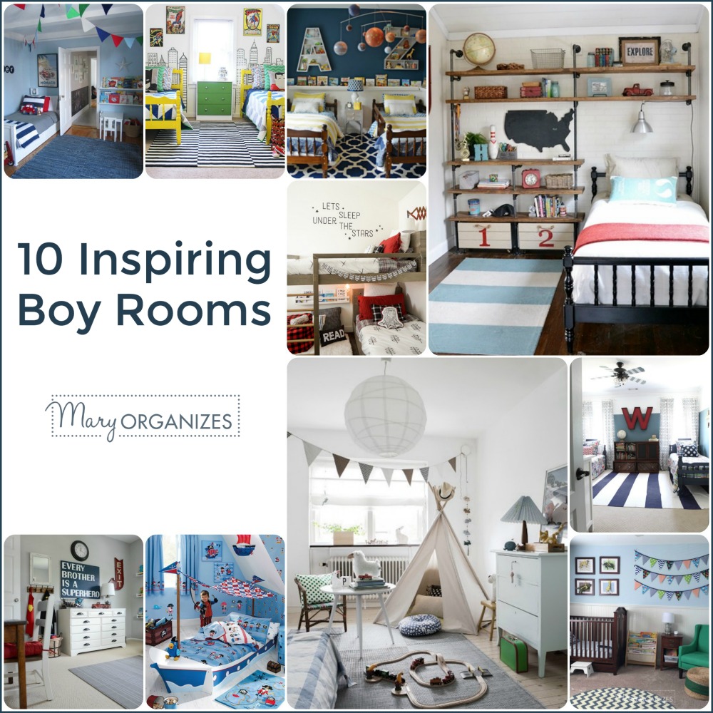 10 Inspiring Boy Rooms - creatingmaryshome.com